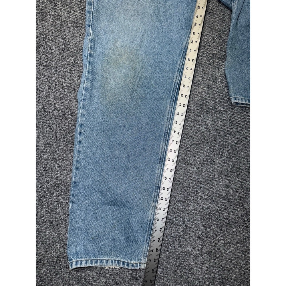 Carhartt Men's Light Blue Light Wash Straight Denim Jeans Traditional fit 42x32 - Picture 6 of 8
